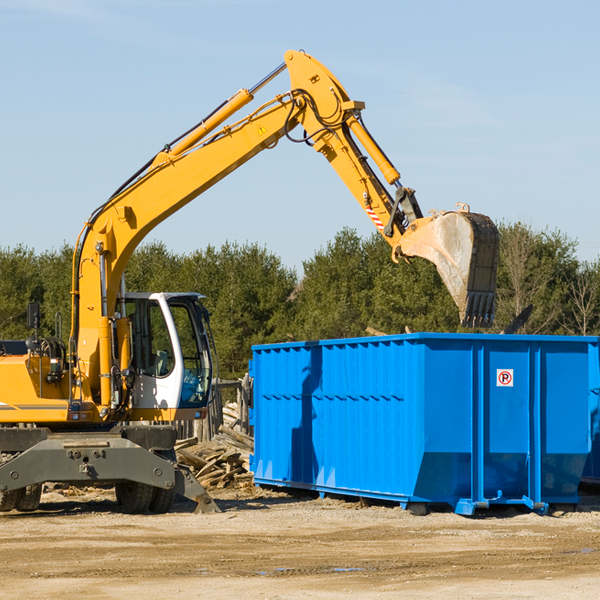 are there any restrictions on where a residential dumpster can be placed in Turin New York